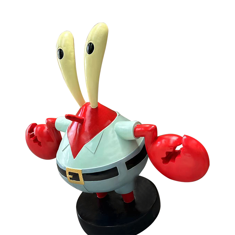 An tUasal Krabs Dealbh Figurine SpongeBob Inbhailithe do lucht leanúna & decor baile An tUasal Krabs Dealbh Figurine SpongeBob Inbhailithe do lucht leanúna & decor baile