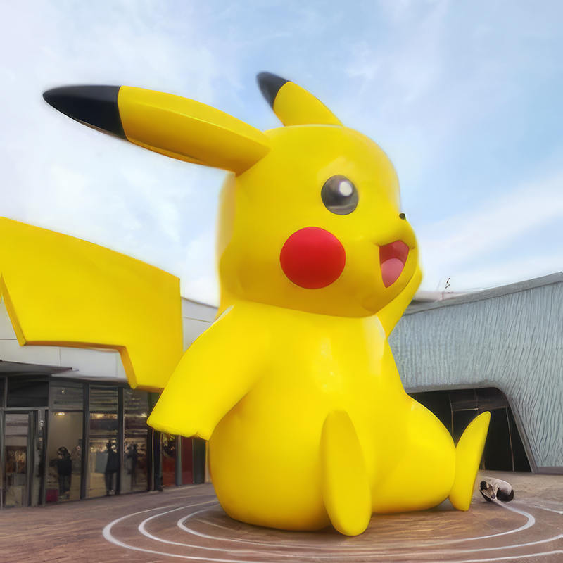 Dealbhóireacht Pikachu Giant, Dealbhóireacht Ealaíne Allamuigh, Oiriúnach do Pháirceanna & Malls Siopadóireachta