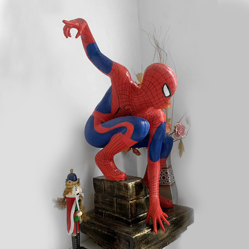 Dealbh Spiderman méid saoil - Dealbhóireacht roisín préimhe le haghaidh decor baile & imeachtaí