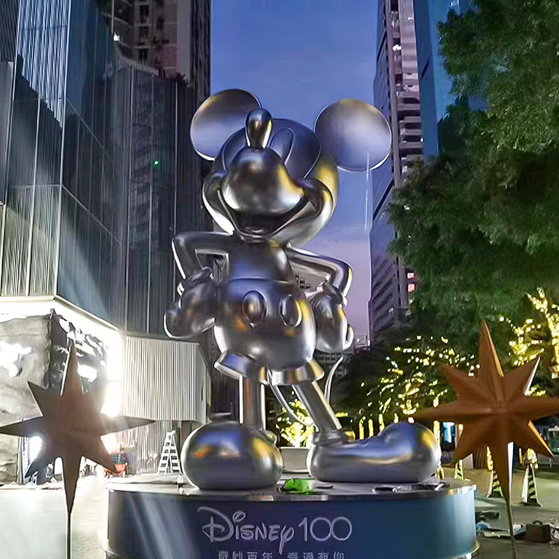 Dealbhóireacht Mickey Mouse Snáithín Móra Gloine Móra Allamuigh do Spásanna & Gairdíní Poiblí
